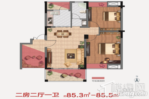 江中·盛世峰景户型图