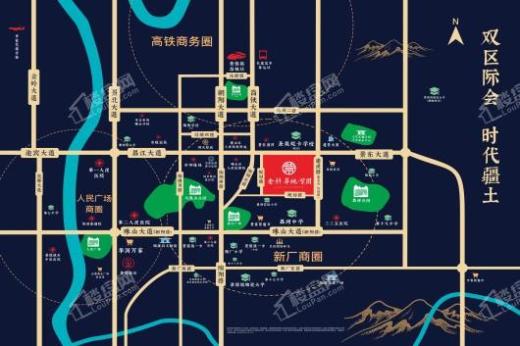 金科华地紫园交通图