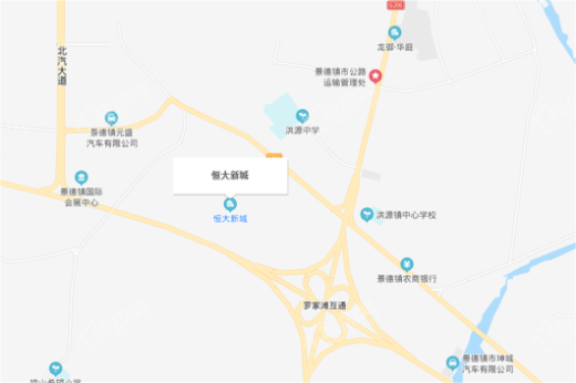 恒大新城交通图